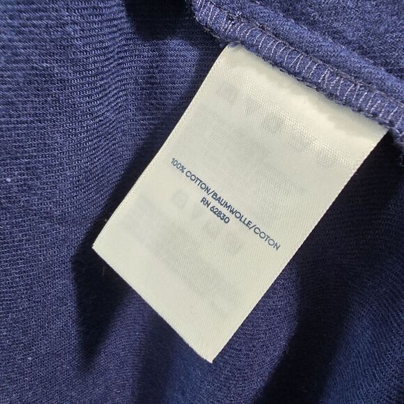 Lands End Robe Mens Large Blue Flannel Full Length Bath Lightweight Thermal - Picture 10 of 12